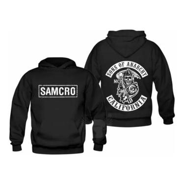 Imagem de Canguru Moletom Samcro Sons Of Anarchy Blusa Agasalho