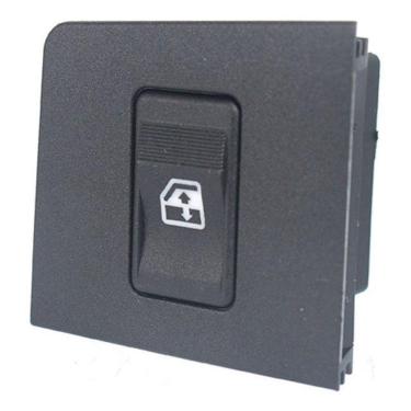 Imagem de Botão Interruptor Vidro Elétrico Simples Uno Led Verde