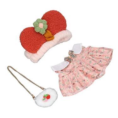 Imagem de Roupas de pelúcia de pato fofas e inodoras, roupas de pelúcia de pato laváveis, material de artesanato recheado para presente de aniversário