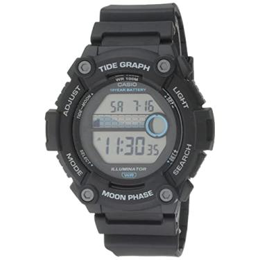 Imagem de Casio Relógio esportivo masculino Tide Graph Moon Phase 10 anos bateria com iluminador...