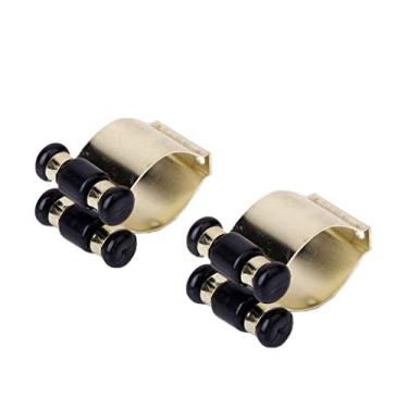 Imagem de QYM – Suporte de 2 peças para parede de bilhar e cores, suporte de bastão para piscina, clipes para taco de piscina, rack de armazenamento para varão de pesca