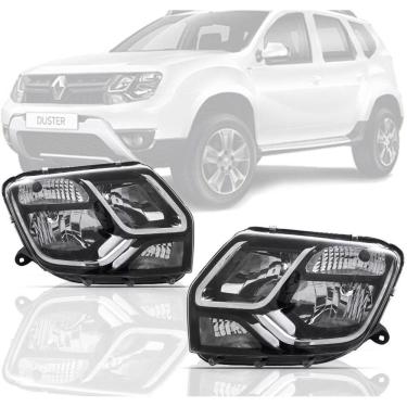Imagem de Farol Renault Duster 2015 2016 Manual Sem Cupula