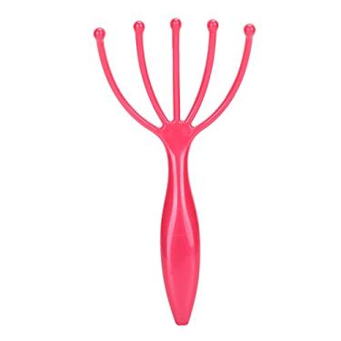 Imagem de Sonew Massageador de couro cabeludo portátil, ferramenta de massageador de cabeça de 5 garras, raspador de cabeça careca para germinação de cabelo e relaxamento Melhorar a circulação corporal