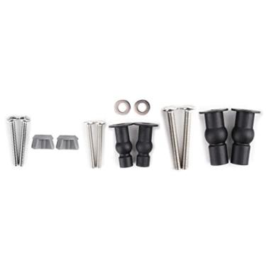 Imagem de 3 pares de parafusos de assento de vaso sanitário, parafusos universais de assento de vaso sanitário, parafusos de porca de fixação superior, montagem inferior, porca de ancoragem 1/4-20 peças de reposição para parafusos de assento de vaso sanitário adequados para Kohler