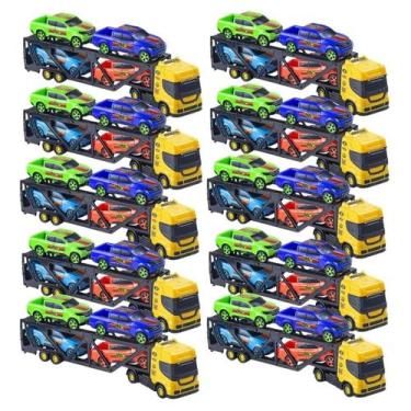 Carreta Scania Cegonha Duplas Brinquedo Infantil 7 Peças em Promoção na  Americanas