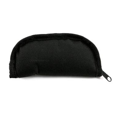 Imagem de EZSMITH Bolsas com zíper para facas e ferramentas – (5 x 2 x 1,25 polegadas) – (parte externa de lona de nylon – interior de tecido de joias) – (preto/preto) – (CKK LTD II) – (Pro Series) – (Design dos EUA) – (por KnifeKits)