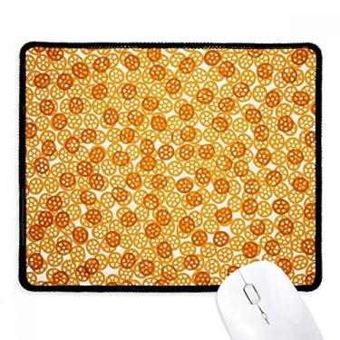 Imagem de Mousepad em forma de roda, petiscos deliciosos, papel de parede, borda costurada, tapete de borracha para jogos