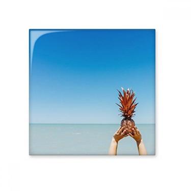 Imagem de Pedra adorna de tijolos vitrificados em tijolos esmaltados