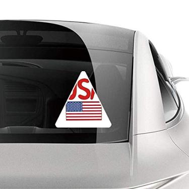 Imagem de DIYthinker Adesivo de carro com estampa vermelha da bandeira nacional americana para motocicleta, bicicleta, bagagem