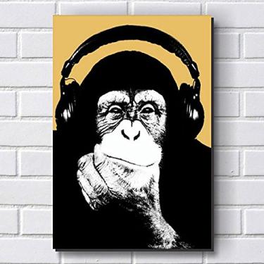 Imagem de Placa Decorativa em MDF com 20x30cm - Modelo P153 - Macacos
