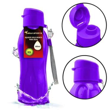 Imagem de Garrafa Squeeze Gold Sports Resistente - Bpa Free 600ml