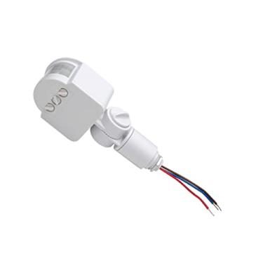 Imagem de OSALADI 2 Unidades Sensor De Luz Infravermelha Detector De Movimento Interruptor De Movimento Para Luzes Interruptor De Esportes Interruptores De Luz De Movimento Corpo Branco Holofotes Pc