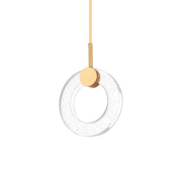 Imagem de Lustre Pendente Nordecor Akya 2590 Ouro Fosco Led Bivolt