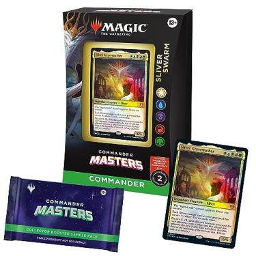 Imagem de Magic The Gathering Commander Masters Commander Deck - Sliver Swarm (2-Card Collector Booster Sample Pack - versão em inglês)