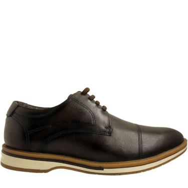 Imagem de Sapato Masculino Esporte Social Estilo Oxford em Couro Calce Fácil Ferracini Spot 3260