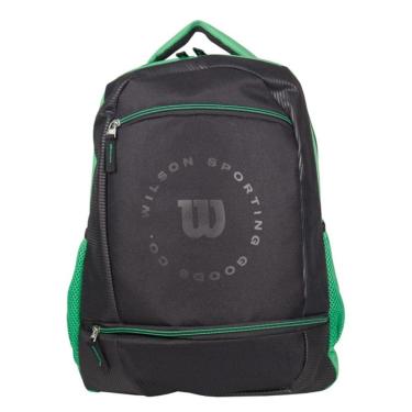 Imagem de Mochila Wilson Esportiva em Poliester Preta e Verde 65011067GR