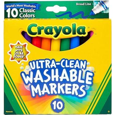 Imagem de Canetinhas Crayola Laváveis Ultra-Clean Ponta Grossa10 Cores