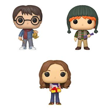 Imagem de Funko Harry Potter: POP! Harry Potter Holiday Collector Set 1 - Harry Potter, Hermione Granger, Ron Weasley