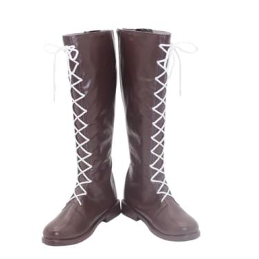 Imagem de COSGOGO Frieren/Stark/Übel/Aura/Fern/Heiter/Himmel Cosplay Botas femininas masculinas dramatização, Multi, 35