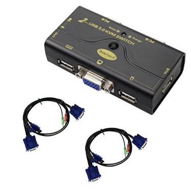 Imagem de Interruptor VGA/HDMI KVM com porta 2/4, 2 Ports VGA Switch