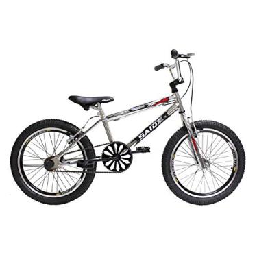 Imagem de Bicicleta aro 20 BMX Cross Fresstyle Bike Infantil Saidx Cromada Resistente (Preto)