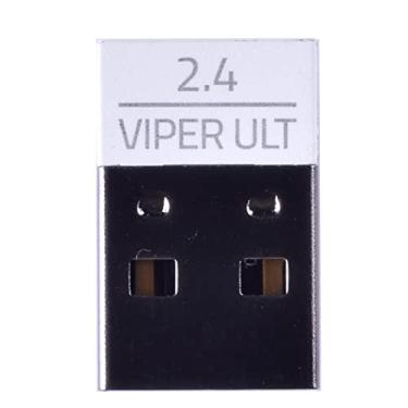 Imagem de BestParts Novo adaptador de receptor de sinal USB Dongle compatível com Razer Viper Ultimate Gaming Mouse (branco)