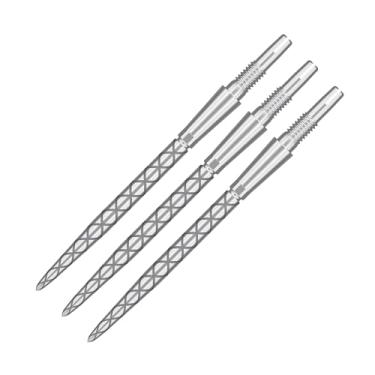 Imagem de TARGET Dardos Swiss Point Storm Diamond Dart Points (conjunto de 3 pontas) 35 mm prata SP – Mudança de ponta de dardo, acessórios profissionais de dardos