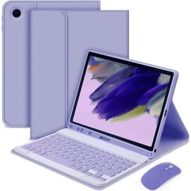 Imagem de Capa para Galaxy A9+ Plus de 11 polegadas (SM-X210/X216/X218) com teclado, com teclado ABNT2 Bluetooth sem fio captado e magnético, suporte para S Pen, fólio (Polpa)