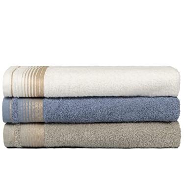 Imagem de Kit Com 3 Toalhas de Rosto Gigante Alta Absorção Sublime 45x70cm - Central Toalhas (KIT 1)