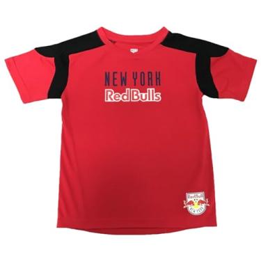 Imagem de Outerstuff Camiseta New York Red Bulls tamanho infantil logotipo time fashion performance jersey, Vermelho, 3