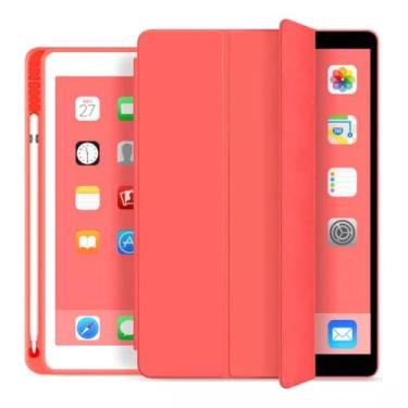 Imagem de Capa Case PREMIUM Anti Impacto com função sleep e suporte para Apple Pencil - compatível com iPad 10ª de 10.9 Polegadas (2022) (Vermelho)