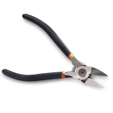 Imagem de BOENFU Cortadores de arame de 15 cm para serviço pesado, alicate de corte nivelado, ferramenta de corte de metal para artesanato, flores, flores artificiais, fio de galinha, elétrico, 1 pacote