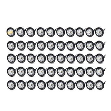 Imagem de Minisabajur de LED âmbar Meerkatt (pacote com 50) Mini Pequeno Redondo 3/4 polegada Lente transparente Lâmpada de Transmissão Universal Marcador Lateral Indicador Luzes Impermeáveis Caminhão Marinho Trailer Ônibus ATV RV Lorry Van 12V DC ilhoses