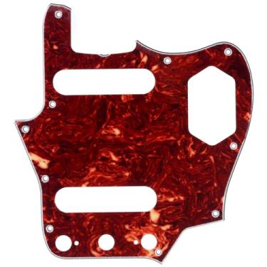 Imagem de Musiclily Pro 10 Furos 65 60s Escudo Estilo Vintage Pickguard para Guitarra Jaguar Americana,4 Camadas Vintage Tortoise