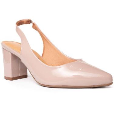 Imagem de Scarpin Vizzano Salto Bloco Feminina - Rosa Claro
