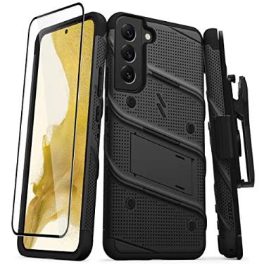 Imagem de ZIZO Pacote de parafusos para Galaxy S22 Plus Capa com protetor de tela Suporte Coldre Cordão - Preto