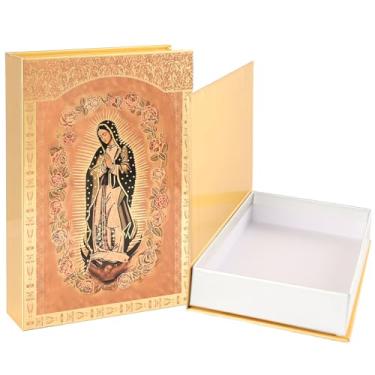 Imagem de Capa bíblica para bíblia bilíngue espanhol inglês, caixa de livro decorativa católica falsa para Biblia Católica en Español, armazenamento oculto para livros de mesa, decoração de casa