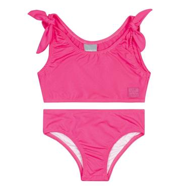 Imagem de Biquíni Infantil Proteção UV Revela Estampa na Água Pink Neon Quimby