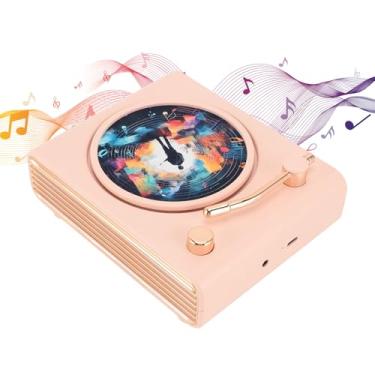 Imagem de Toca-discos Giratório, Toca-discos Fonógrafo Vintage, Qualidade de Som HiFi, Alto-falante Pequeno e Leve Colorido para Entretenimento e Decoração de Casa (Yunir4we07uam8f-13)