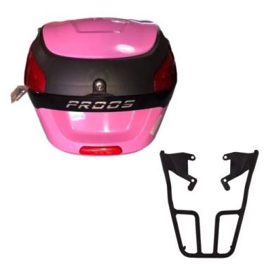 Imagem de Baú 29 litros Rosa com Bagageiro para CG TITAN 160 2016 em diante - Aw