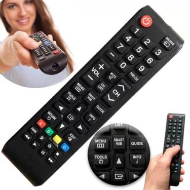 Imagem de Controle Remoto Universal TV Smart Hub Pilhas Extras - FSS Variedades