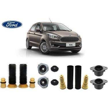 Imagem de 4 Kit Do Amortecedor Dianteiro Traseiro Coxim Rolamento Batente Coifa 