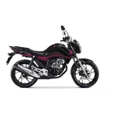 Imagem de Adesivo Faixa PVC Resinado Para Moto Honda CG 160 2018 2019 - Resitank