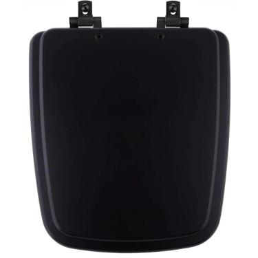 Imagem de Assento Sanitário MDF Soft Close Boss Matte Black (Preto Fosco) para Vaso Incepa com Ferragem Preta