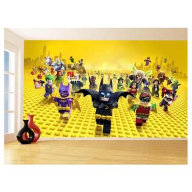 Imagem de Papel De Parede 3D Heróis Batman Lego Infantil 3,5M Nhma302 - Você Dec