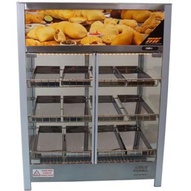 Imagem de Estufa Salgado Vapor Abre Frente e Traseira 12 Bandejas Titã, 110V