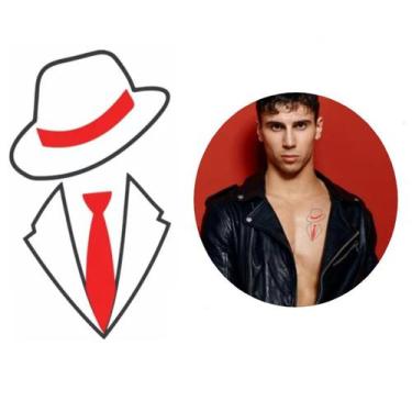 Imagem de Tatuagem Temporária Zé Pilantra Crença Umbanda Religião - 3I