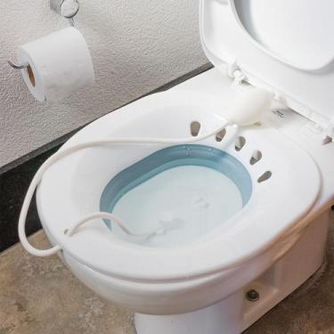 Imagem de Bacia Bidê para Banho de Assento Higiene Íntima Retrátil Longevitech -