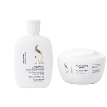 Imagem de Kit Hidratação Express Alfaparf Semi Di Lino Diamond Illuminating Pequ