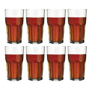 Imagem de Copo Redondo Bristol Vidro Transparente 410ml Nadir - 8Un - NADIR FIGU